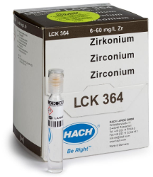 Zirconium cuvette test, 6-60 mg/L Zr, 25 tests