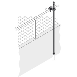 Pole mounting hardware Conductivity, swivel, 1