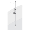 Pole mounting hardware Conductivity, 10 cm bracket, PVC pole 2 m