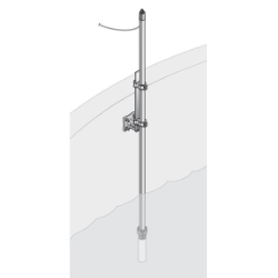 Pole mounting hardware Conductivity, 10 cm bracket, stainless steel pole 2 m